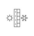 insulation concept line outline icon vector image
