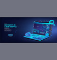 web development and coding software ui ux kit vector image vector image
