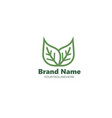 leave line icon design template vector image