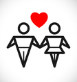 love sign vector image