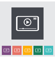 video player vector image