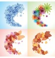winter spring summer autumn vector image