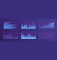 charts set vector image