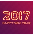 new year design neon figures vector image vector image