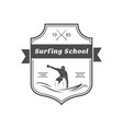 surfing school logotype vector image
