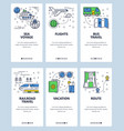line art web and mobile app template set vector image