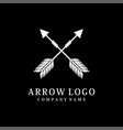 arrows vintage elements such as logos vector image vector image