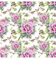 watercolor hand drawn seamless pattern vector image vector image