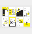 brochure business plan annual report designs vector image vector image