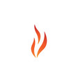 fire icon vector image vector image