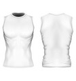 sleeveless t-shirt with round vector image