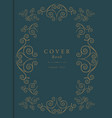 vintage book cover vector image vector image