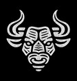 angry bull vector image vector image
