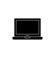 laptop icon design template vector image vector image