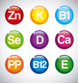 nutrition supplements vector image