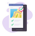 run tracker app online on city map via mobile vector image