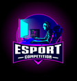 esport competition insignia vector image