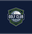 badge emblem golf club championship logo vector image