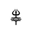 religion symbol shiva icon element of vector image