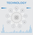 technology infographic with icons contains vector image