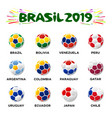 a soccer ball in the colors vector image