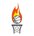 basketball sport vector image vector image