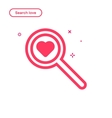 search love concept in flat vector image