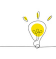 electric light bulb icon vector image