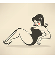 plus size pinup vector image vector image