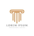 elegant legal law firm business logo design vector image