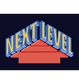 next level t-shirt typography vector image vector image