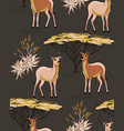 african savanna desert animals deep antelope dry vector image vector image