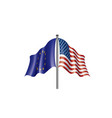 european union and american flags vector image vector image