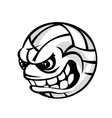 volleyball cartoon ball vector image vector image