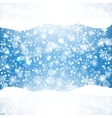 winter background with snow christmas banner vector image