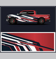 car wrap design vehicle advertising vector image