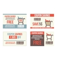 coupon sale vector image vector image