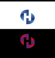 creative h business logo design vector image vector image