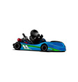 go-kart racer vector image vector image