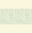 hand drawn leaves seamless background vintage vector image vector image