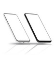 smartphone mockups vector image vector image