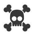 alert skull isolated icon design vector image