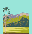 bago bluff national park situated south west vector image vector image