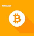 bitcoin mark icon vector image
