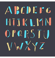 doodles alphabet vector image
