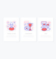 football concept - line design style vector image
