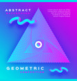 minimal geometric background dynamic shapes vector image vector image