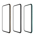 smartphone mockups vector image vector image