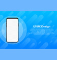 device mockup banner smartphone ui ux design vector image