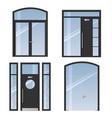 set of modern doors vector image